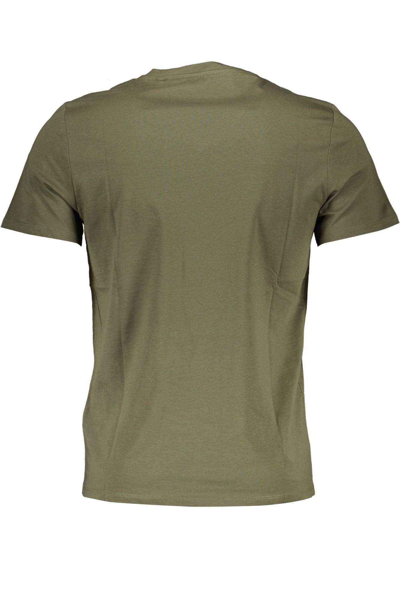 Green Cotton Men T-Shirt