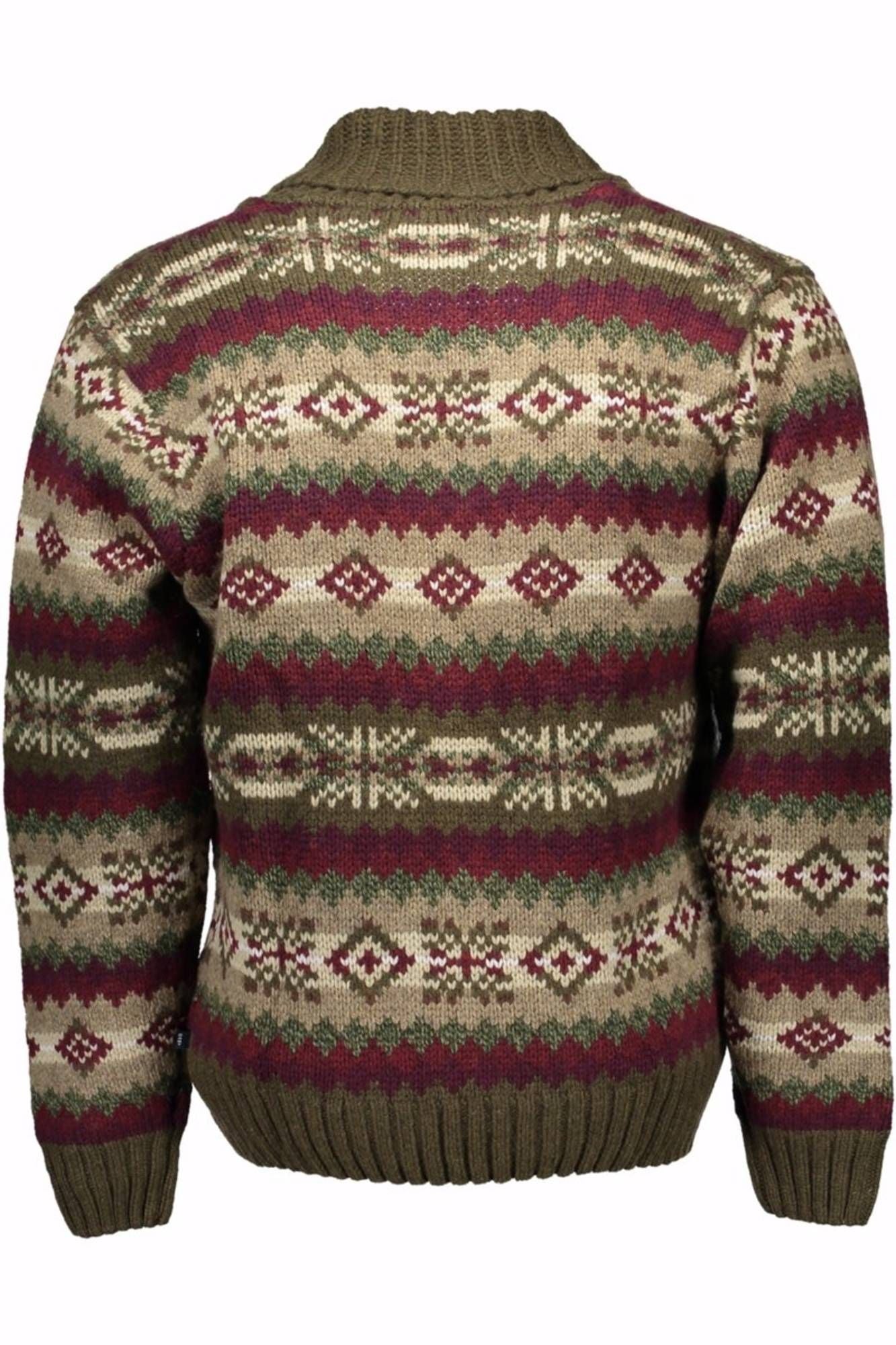 Green Wool Men Sweater
