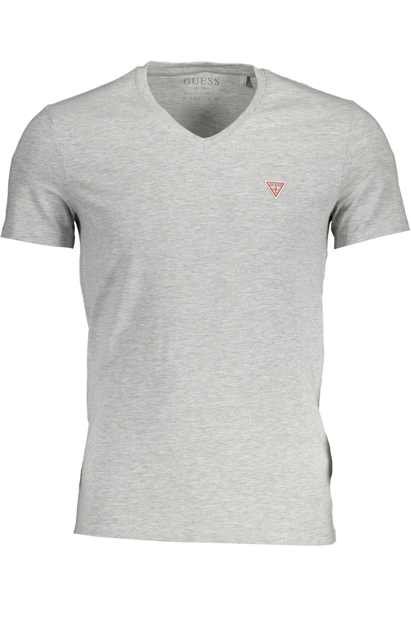 Gray Cotton Men T-Shirt
