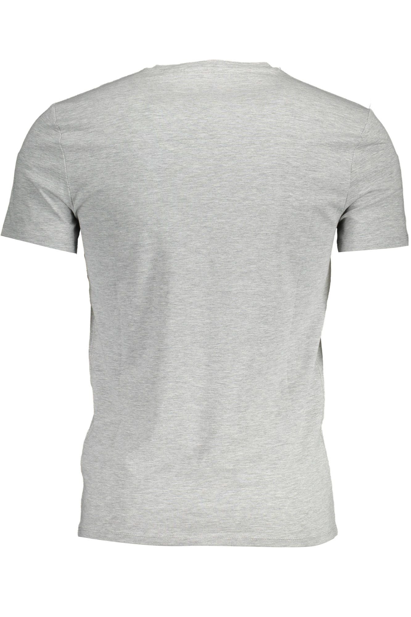 Gray Cotton Men T-Shirt