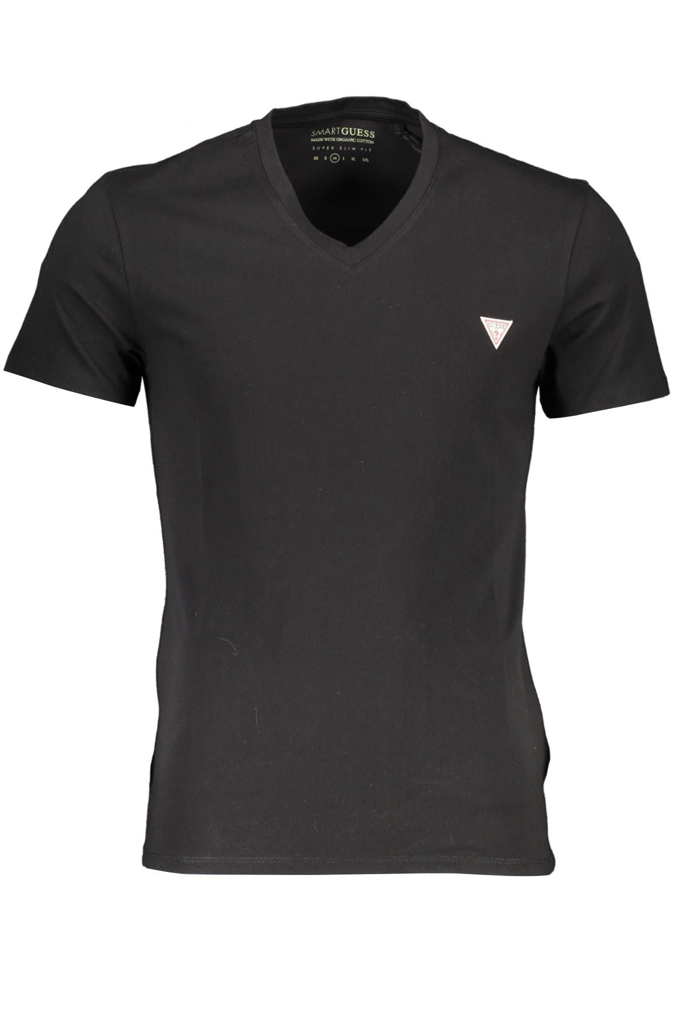 Black Cotton Men T-Shirt