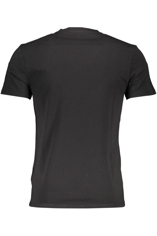 Black Cotton Men T-Shirt