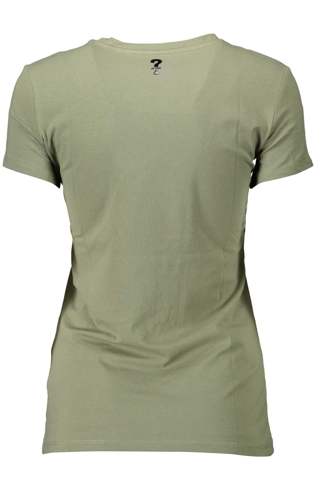 Green Cotton Women T-Shirt