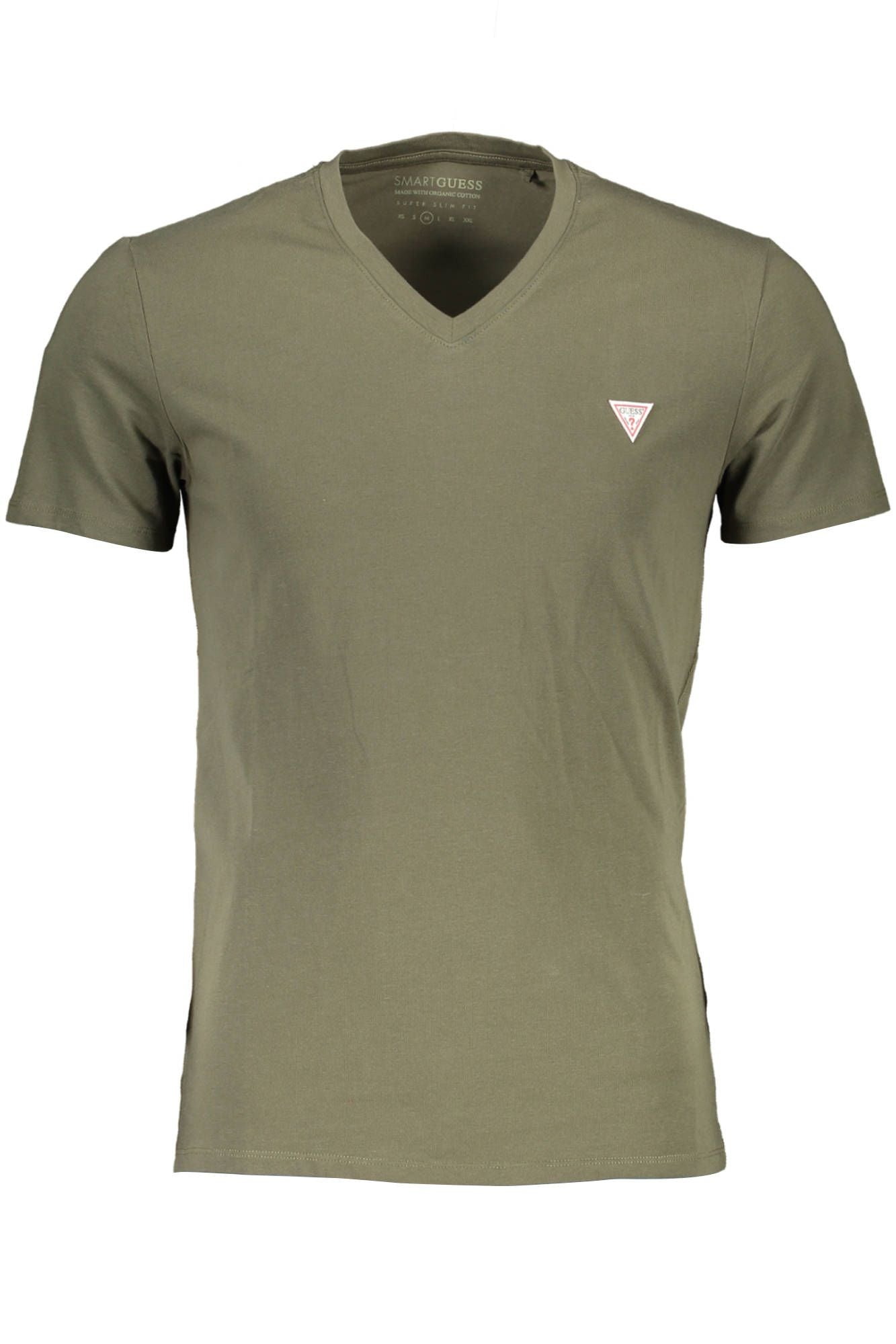 Green Cotton Men T-Shirt