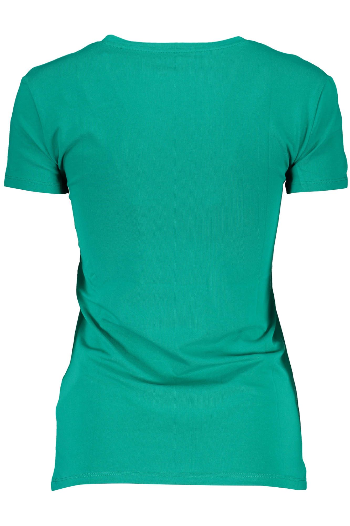 Green Cotton Women T-Shirt