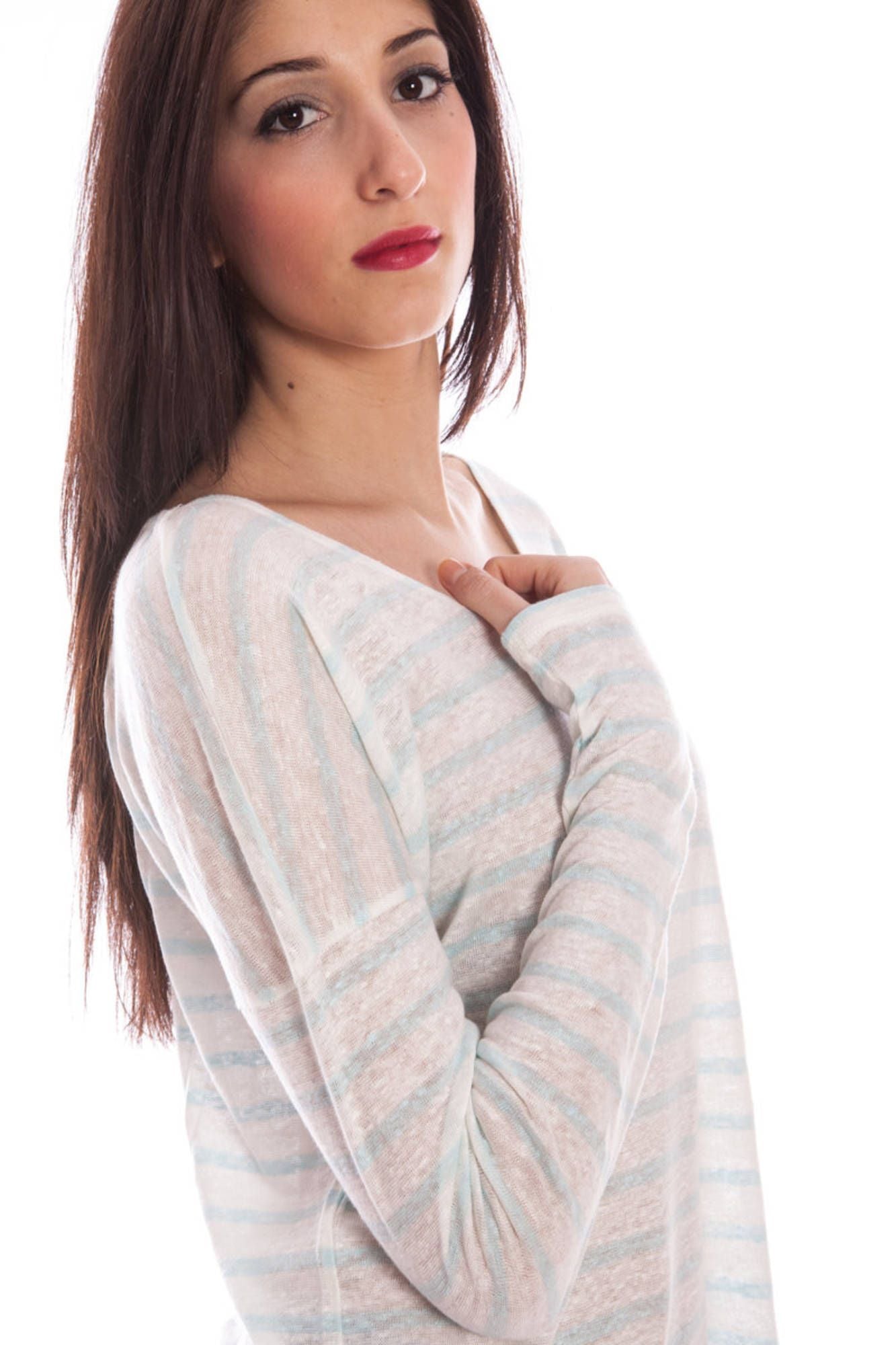 White Linen Women Top