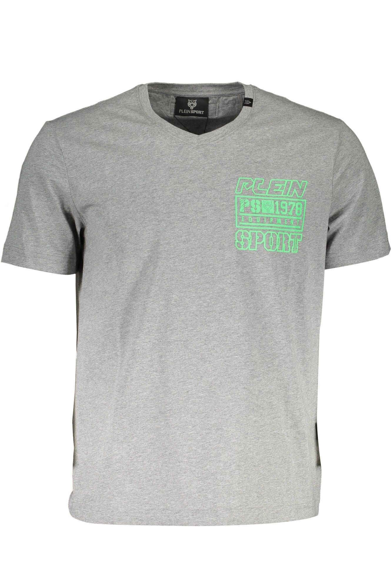Gray Cotton Men T-Shirt