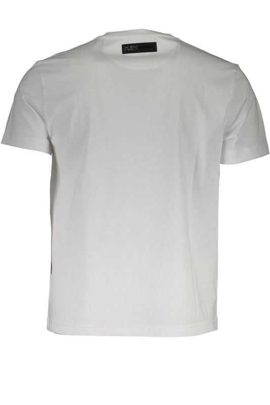 White Cotton Men T-Shirt