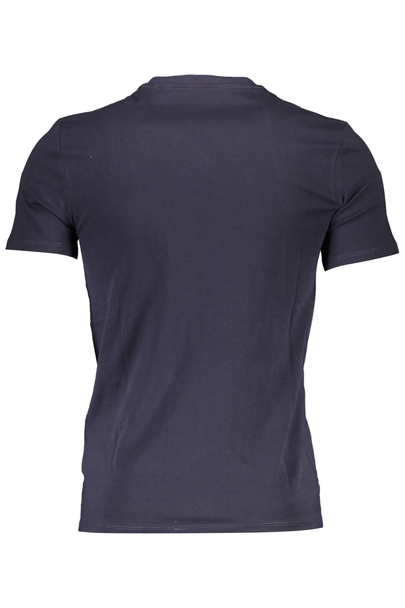 Blue Cotton Men T-Shirt