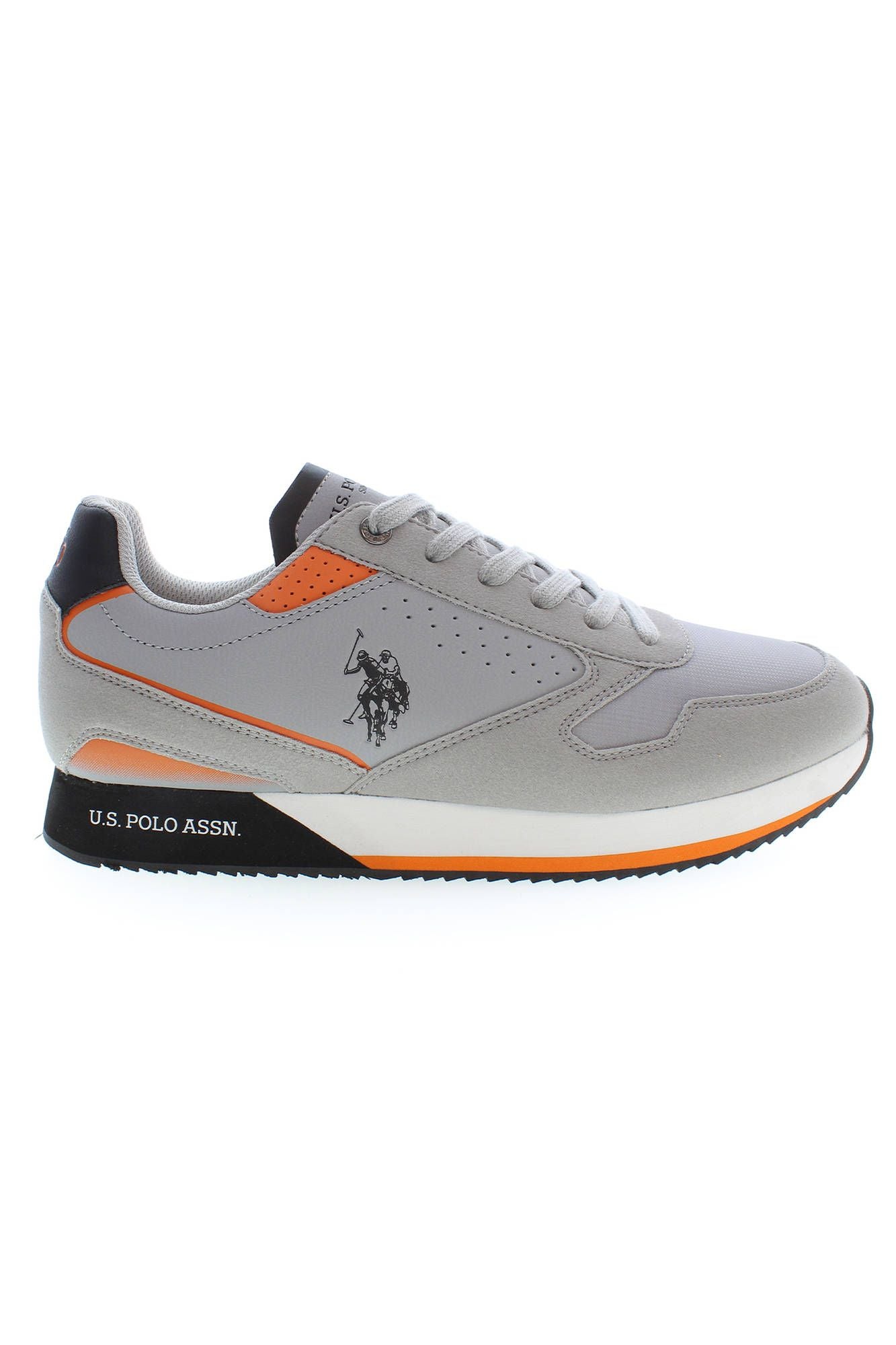 Gray Polyester Men Sneaker