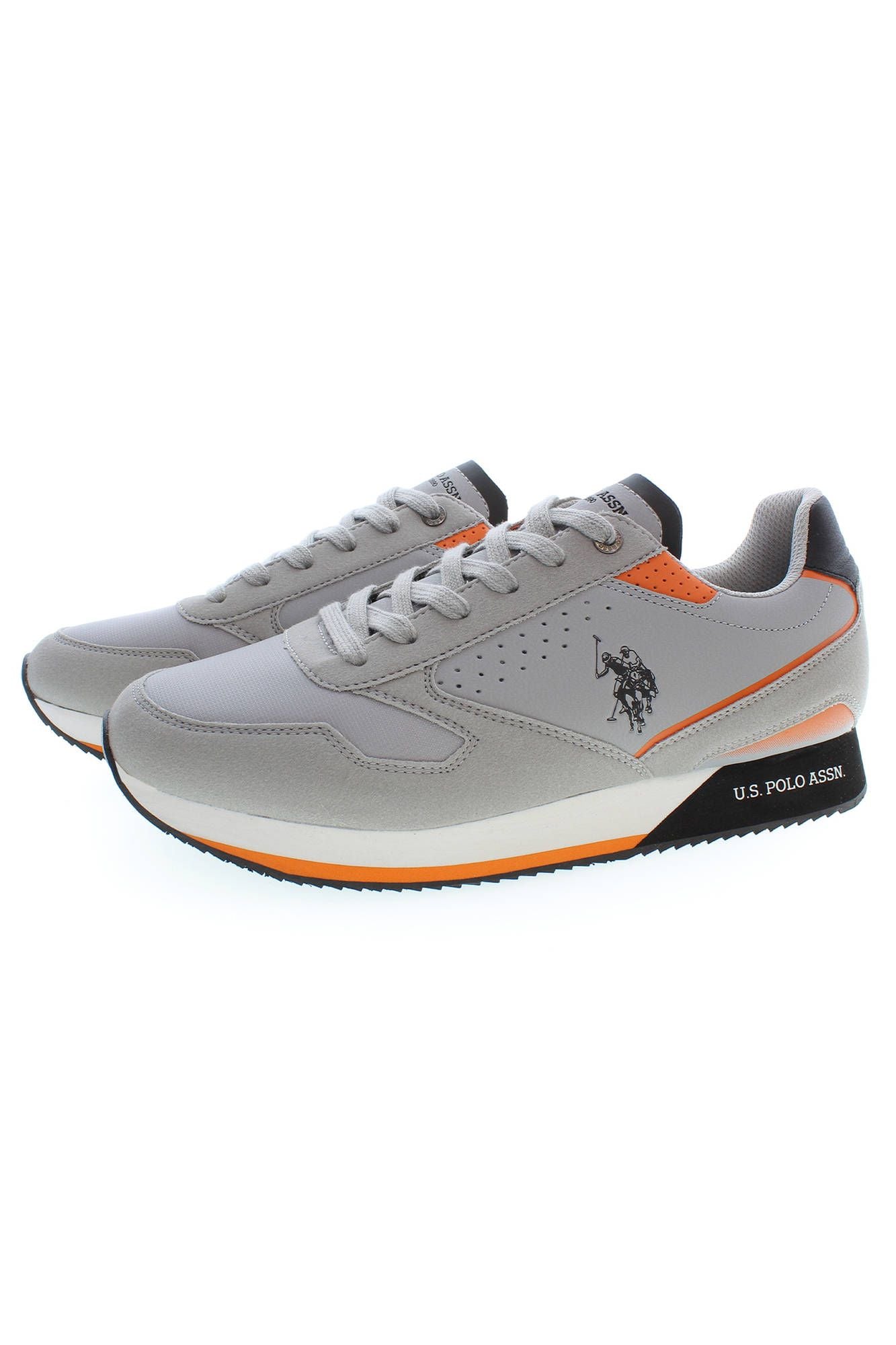 Gray Polyester Men Sneaker