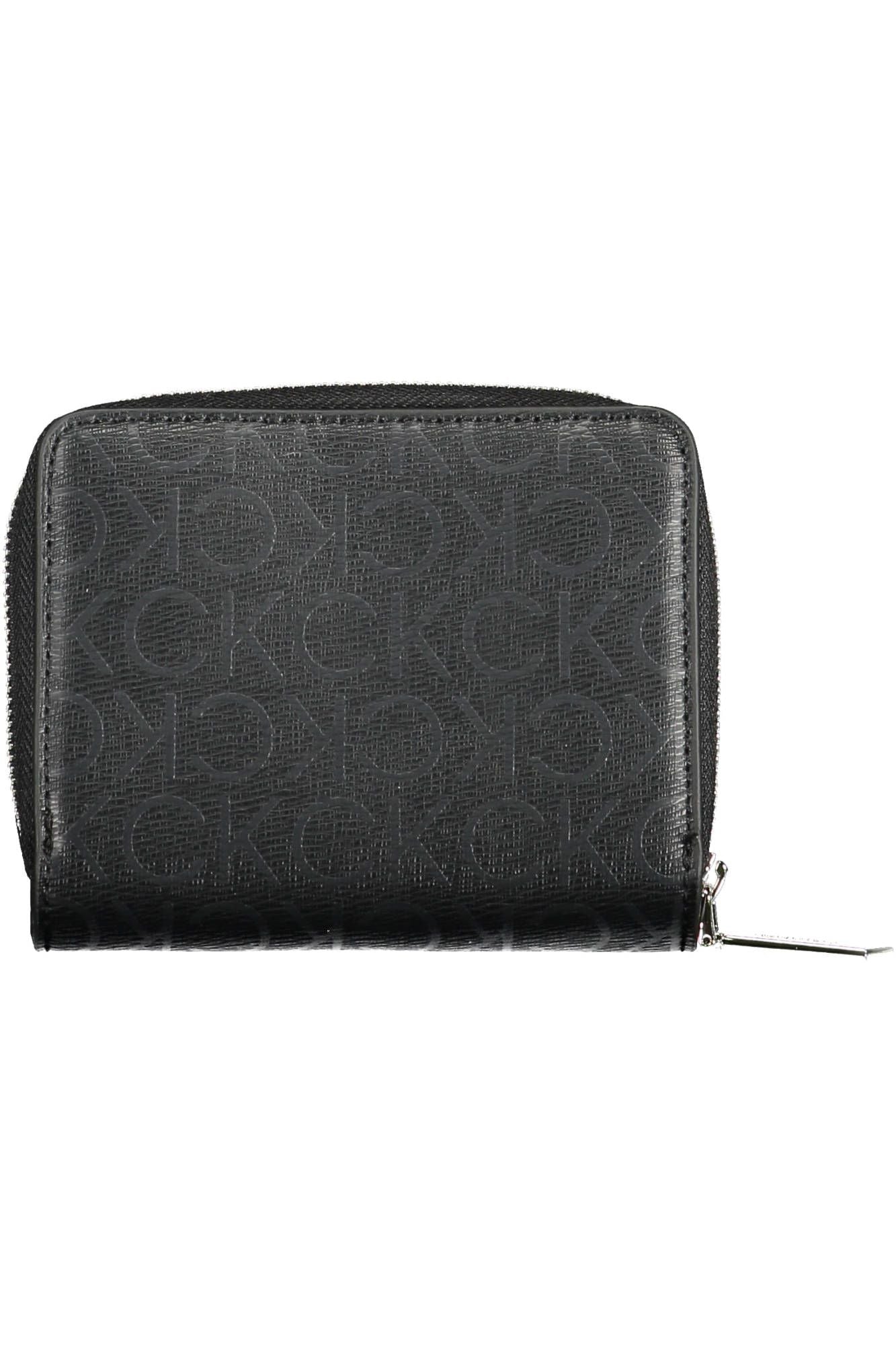 Black Polyester Women Wallet