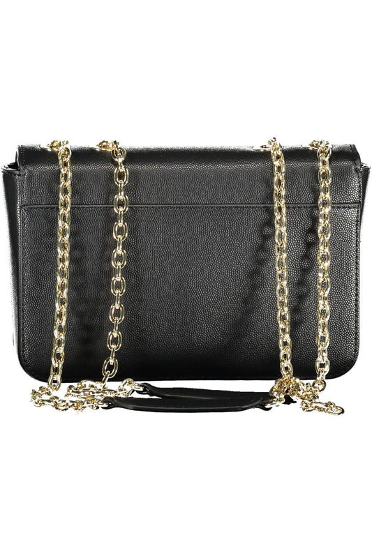 Black Polyurethane Women Handbag