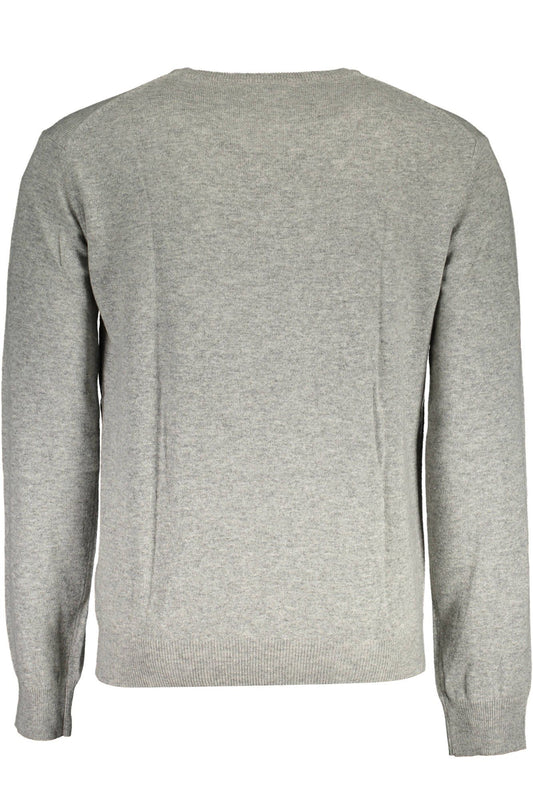 Gray Wool Men Sweater