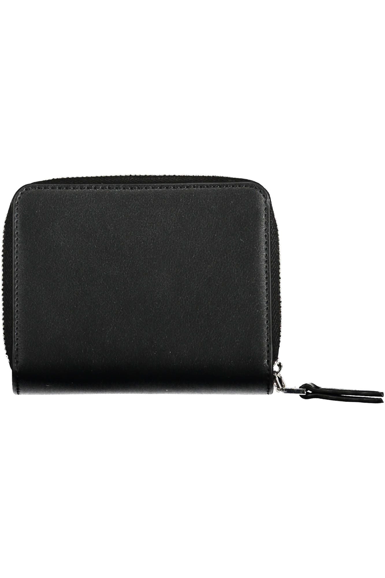 Black Polyurethane Women Wallet