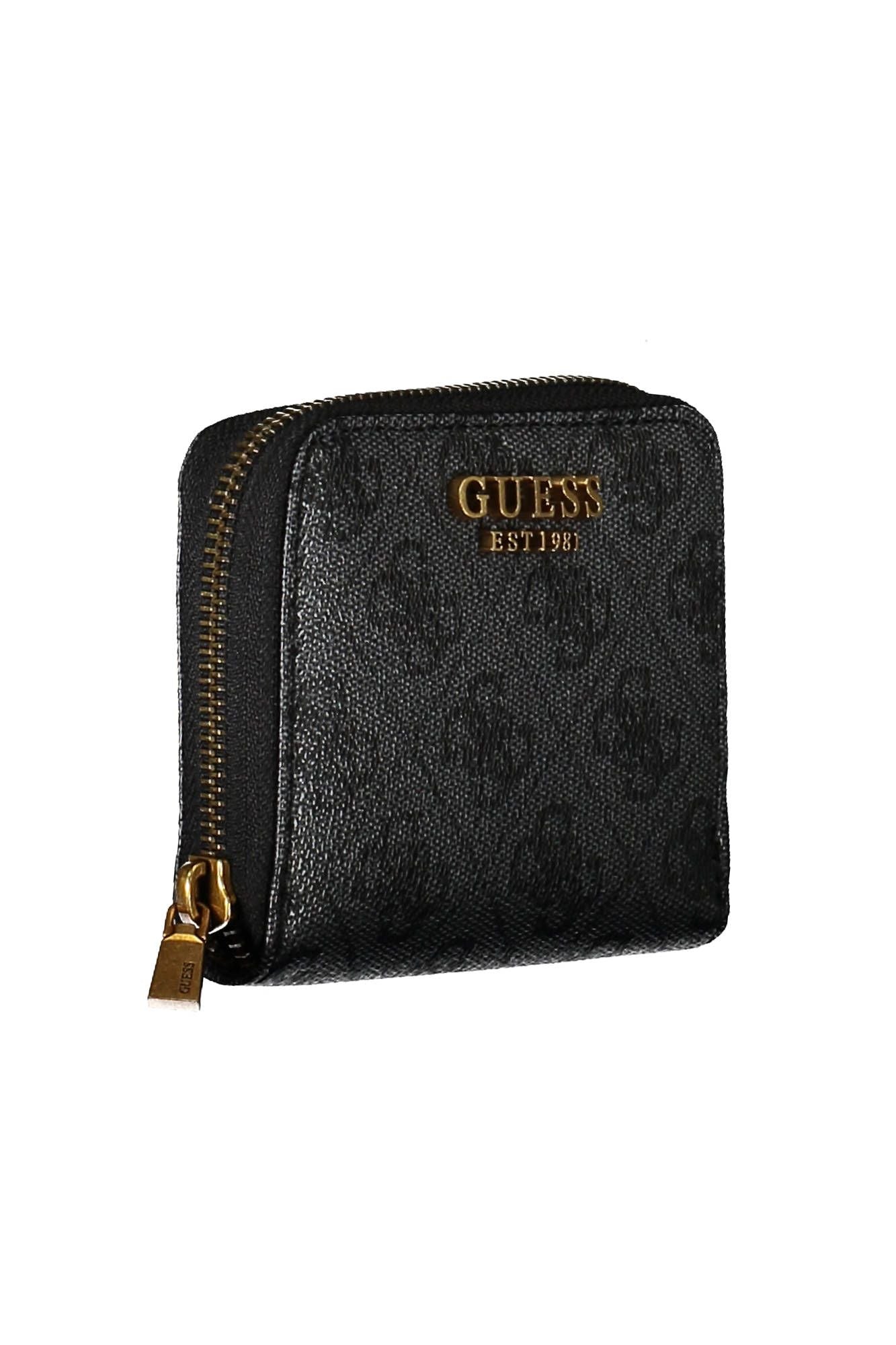 Black Polyurethane Women Wallet
