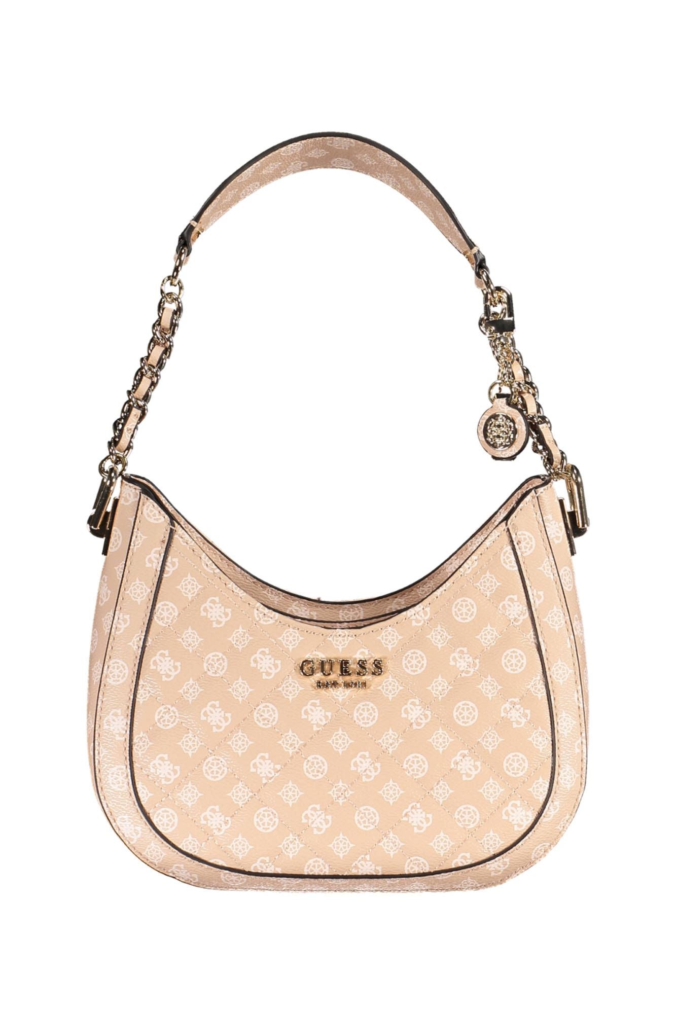 Pink Polyurethane Women Handbag