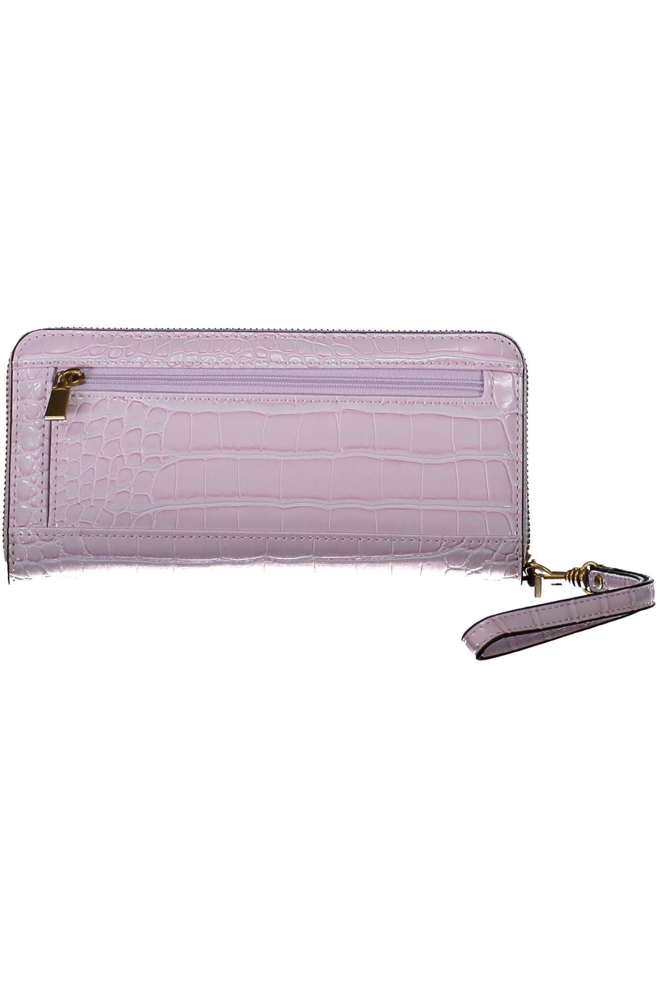 Pink Polyurethane Women Wallet