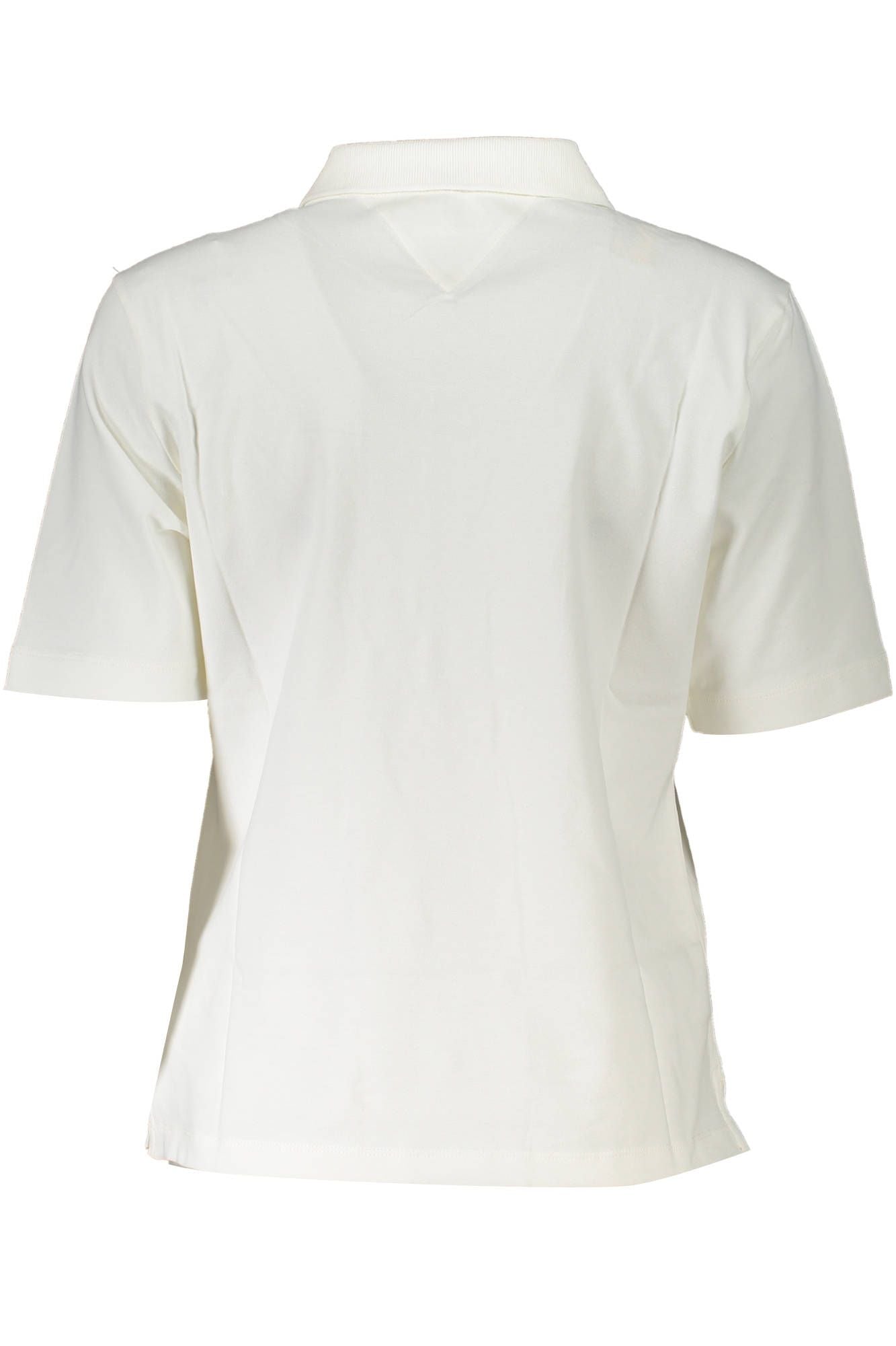 White Cotton Women Polo Shirt