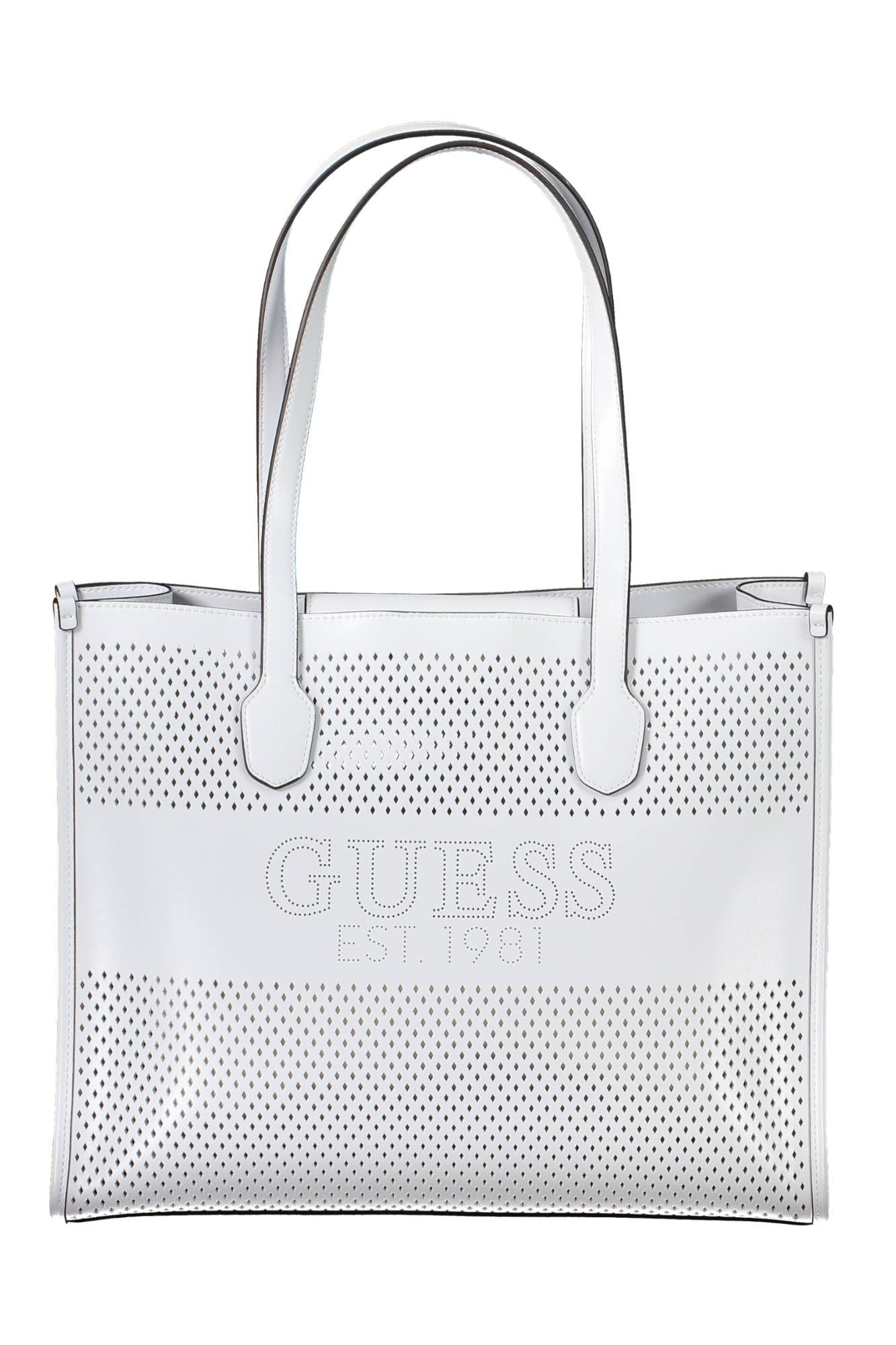 White Polyurethane Women Handbag