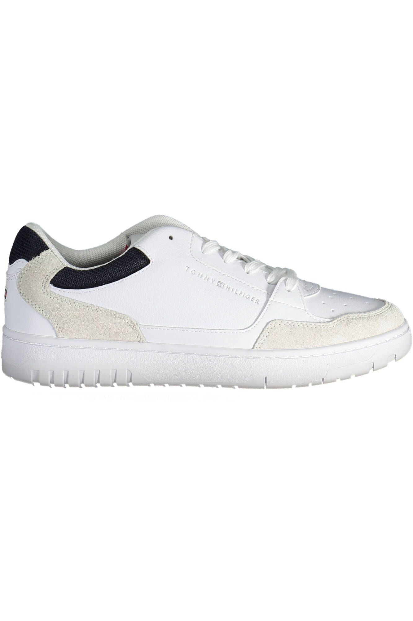 White Polyester Men Sneaker