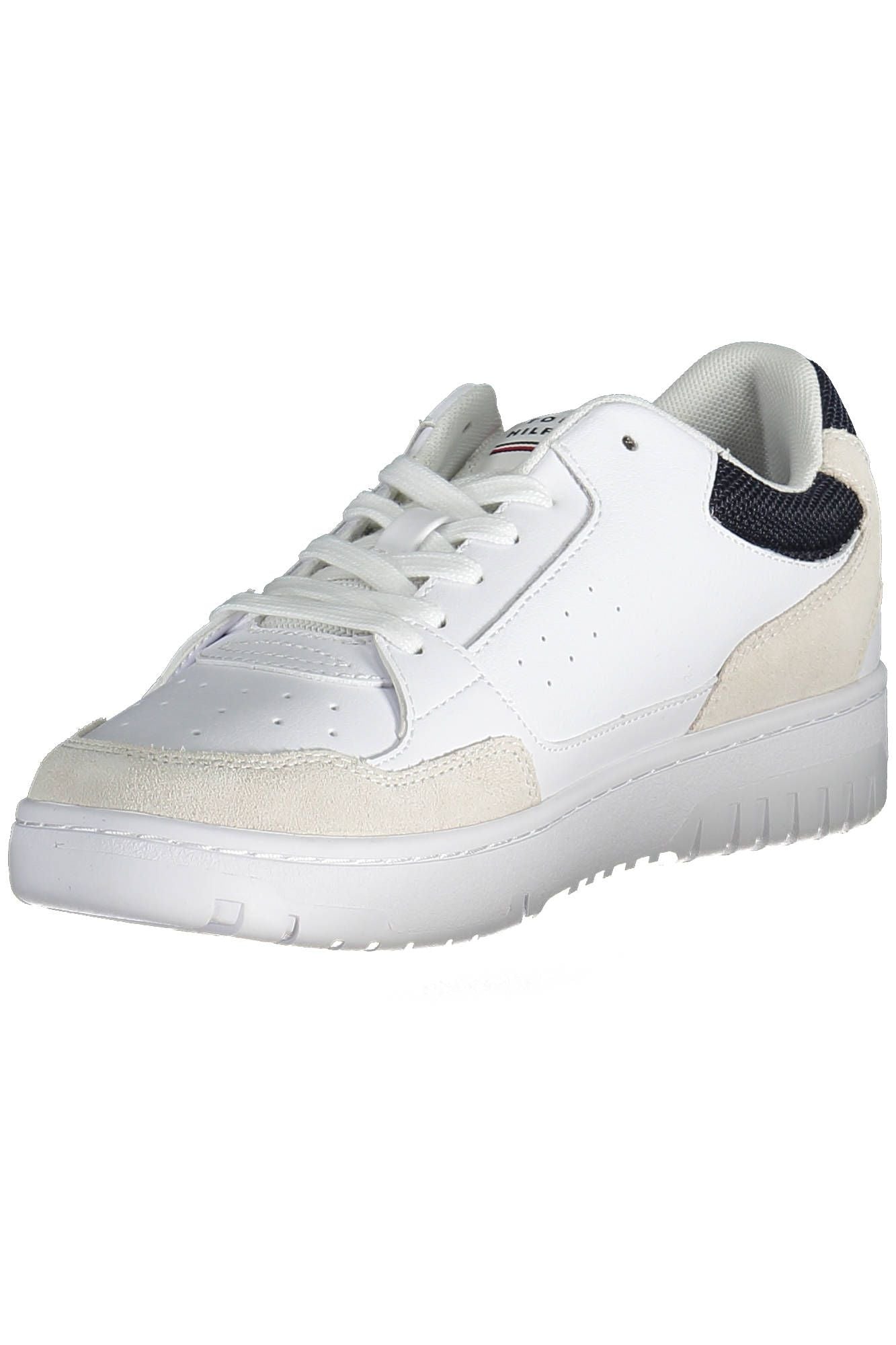 White Polyester Men Sneaker