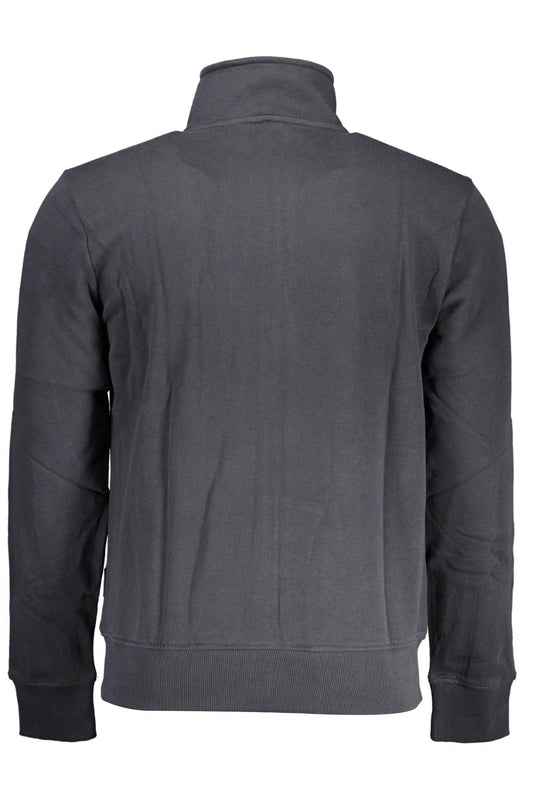 Black Cotton Men Sweater