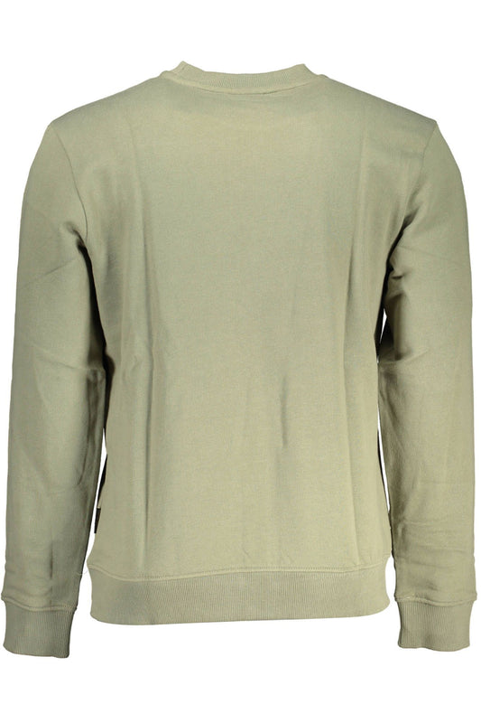 Green Cotton Men Sweater