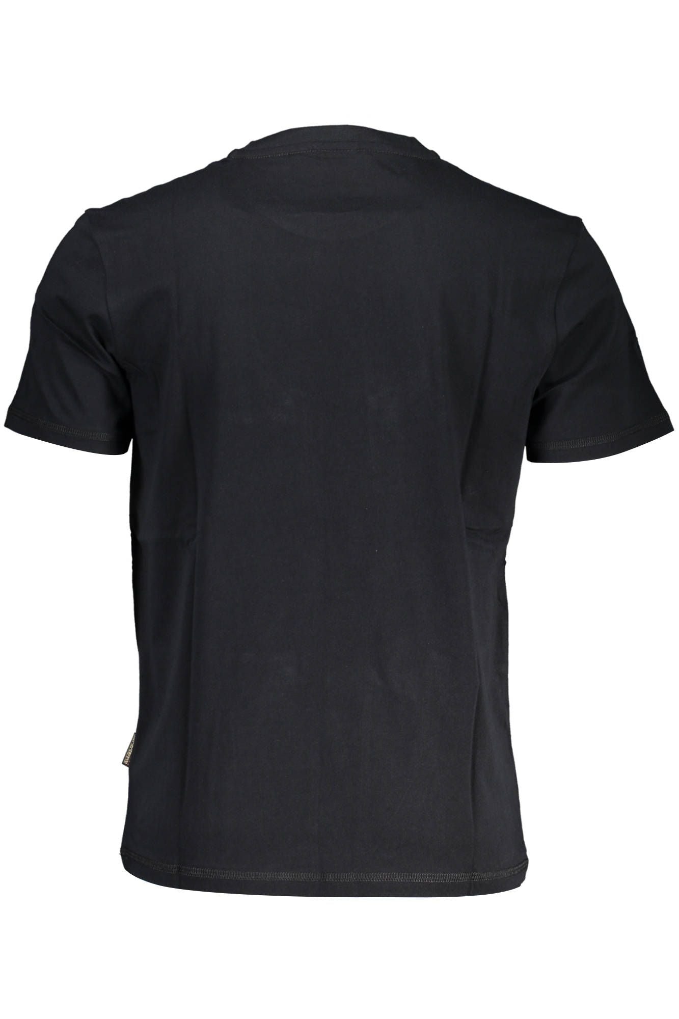Black Cotton Men T-Shirt