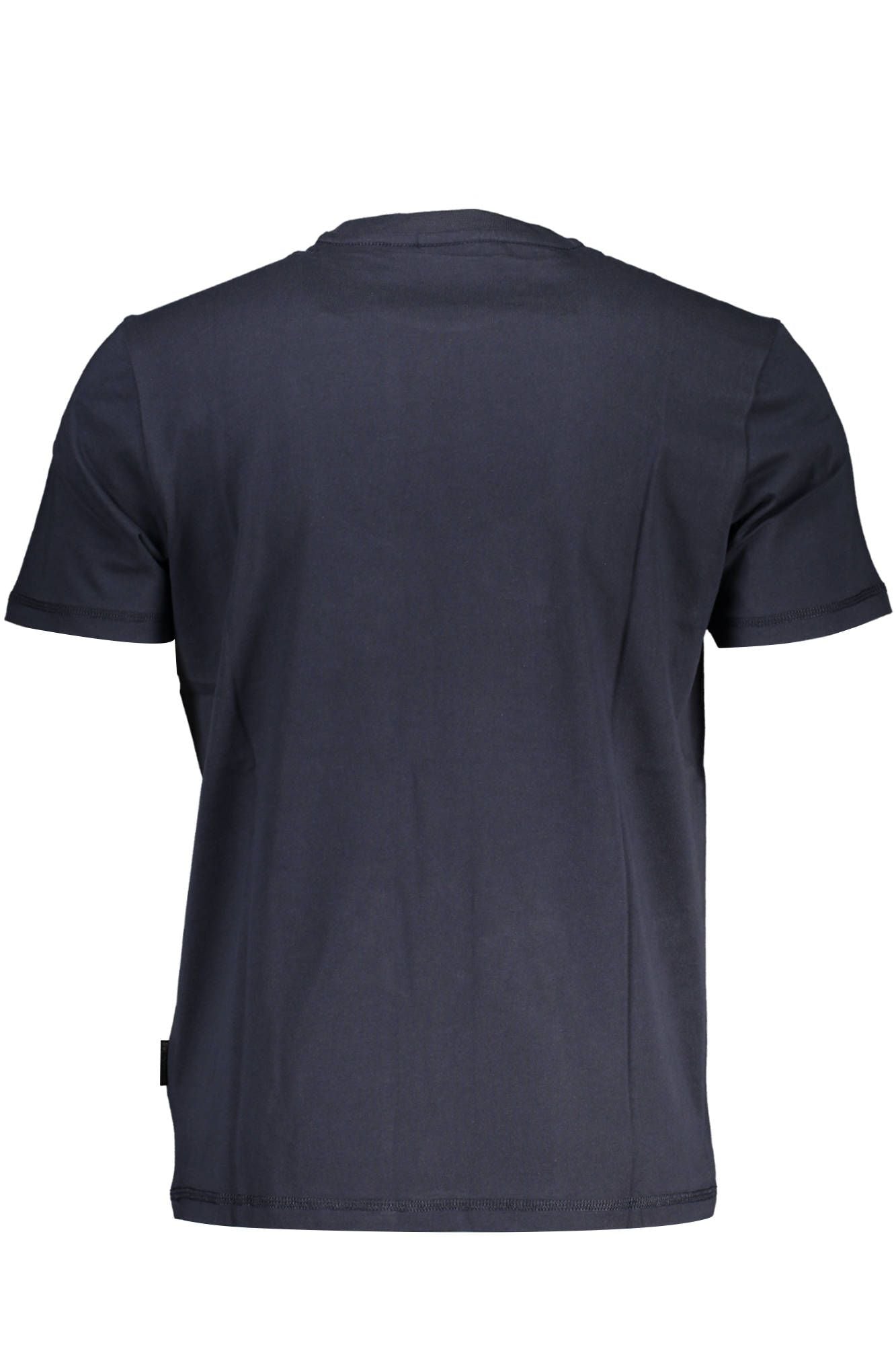 Blue Cotton Men T-Shirt