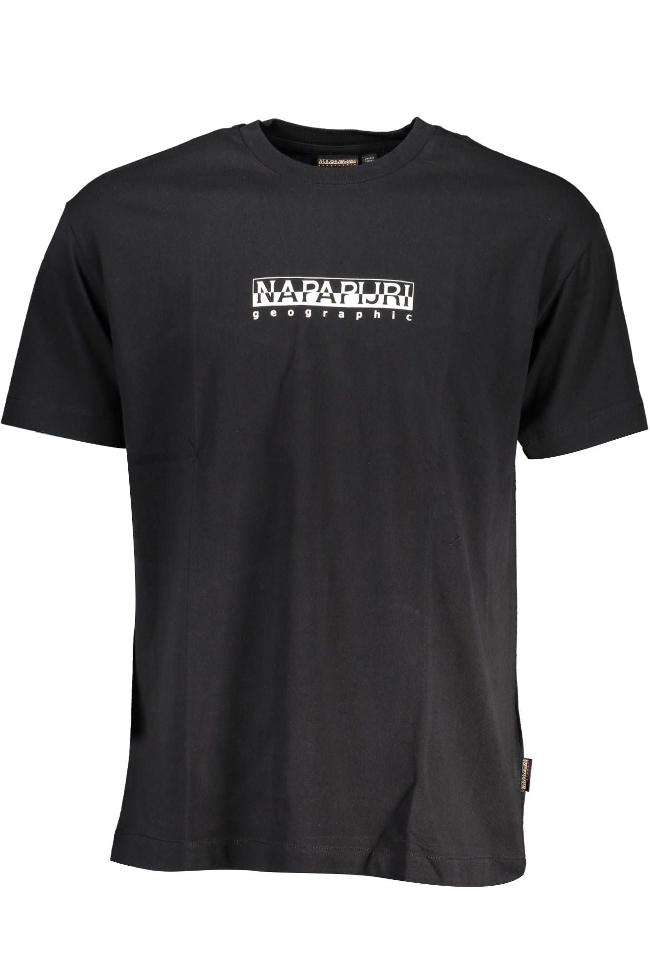 Black Cotton Men T-Shirt