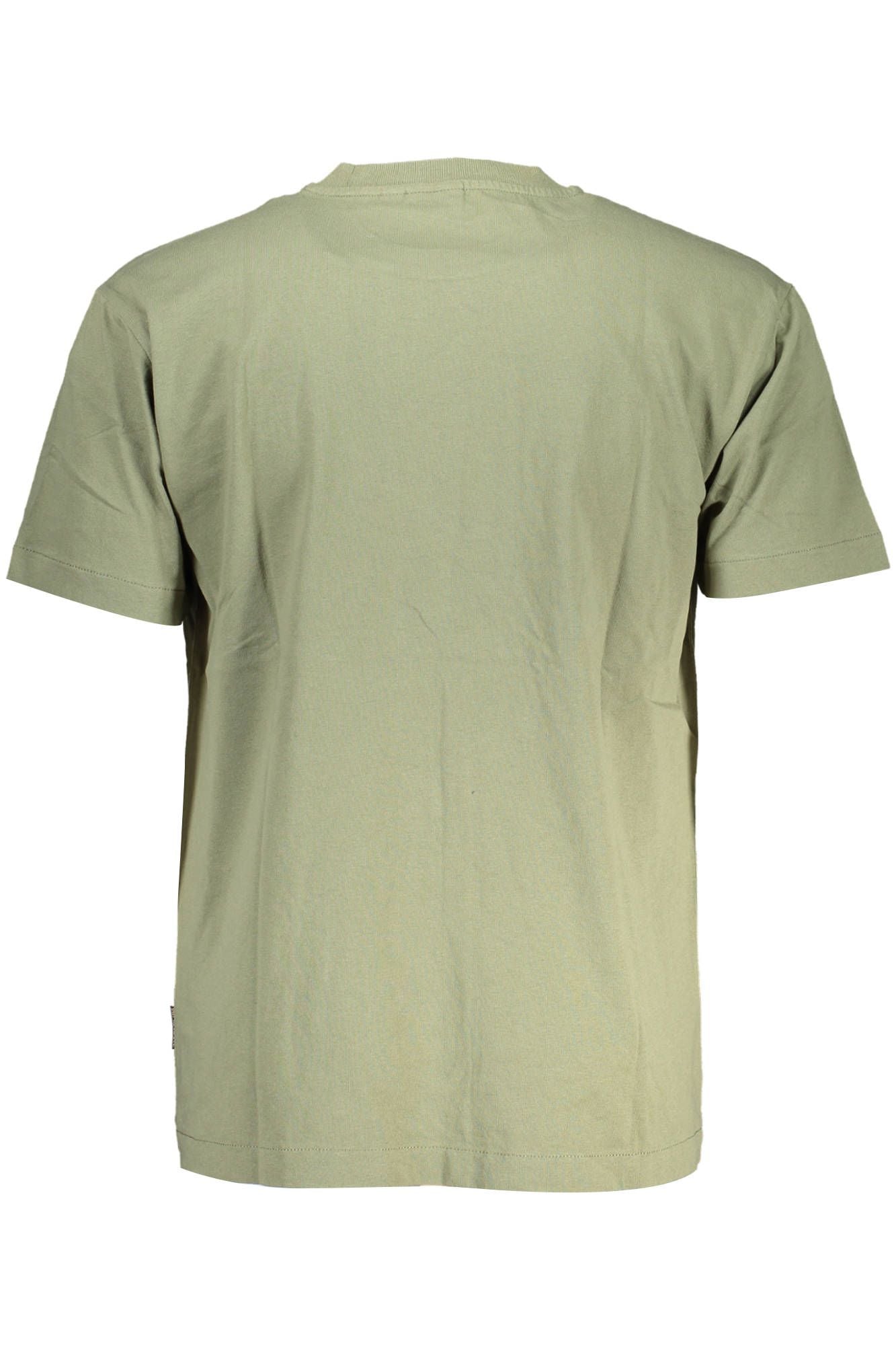 Green Cotton Men T-Shirt