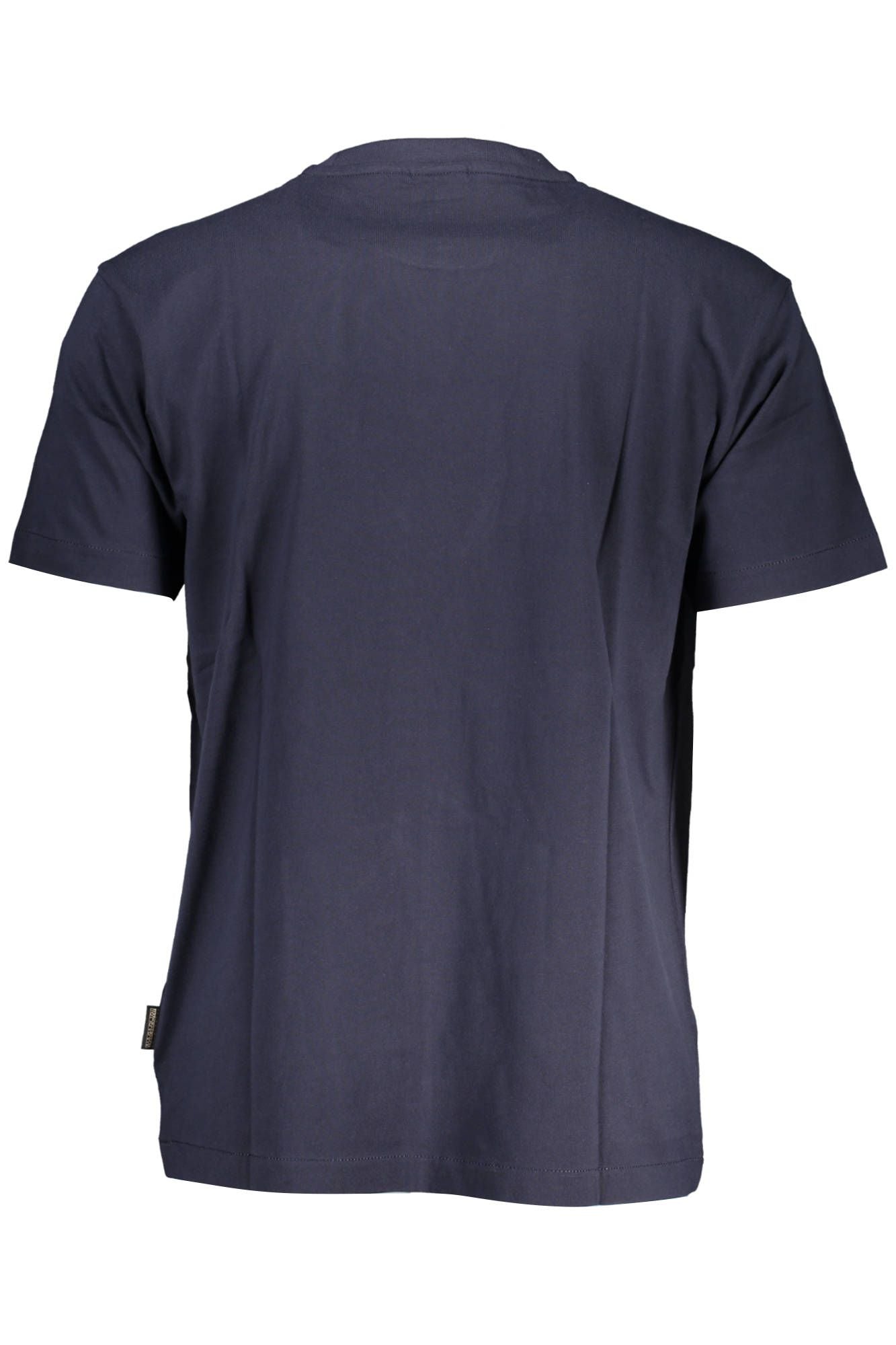 Blue Cotton Men T-Shirt