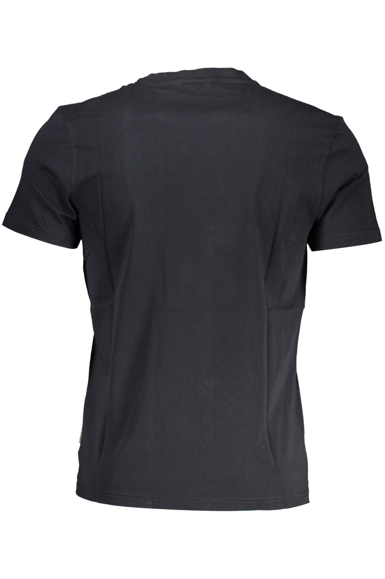 Black Cotton Men T-Shirt