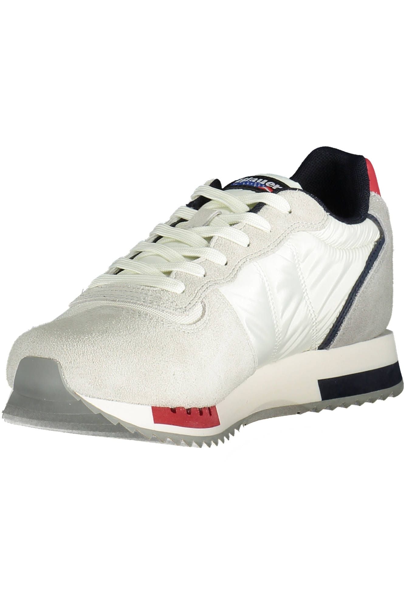 White Polyester Men Sneaker
