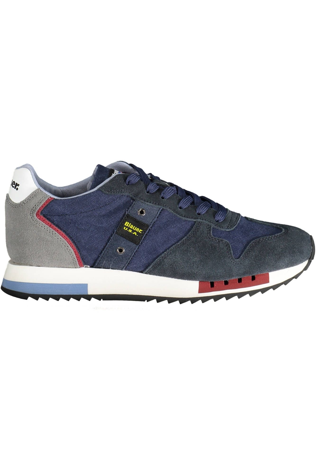 Blue Polyester Men Sneaker