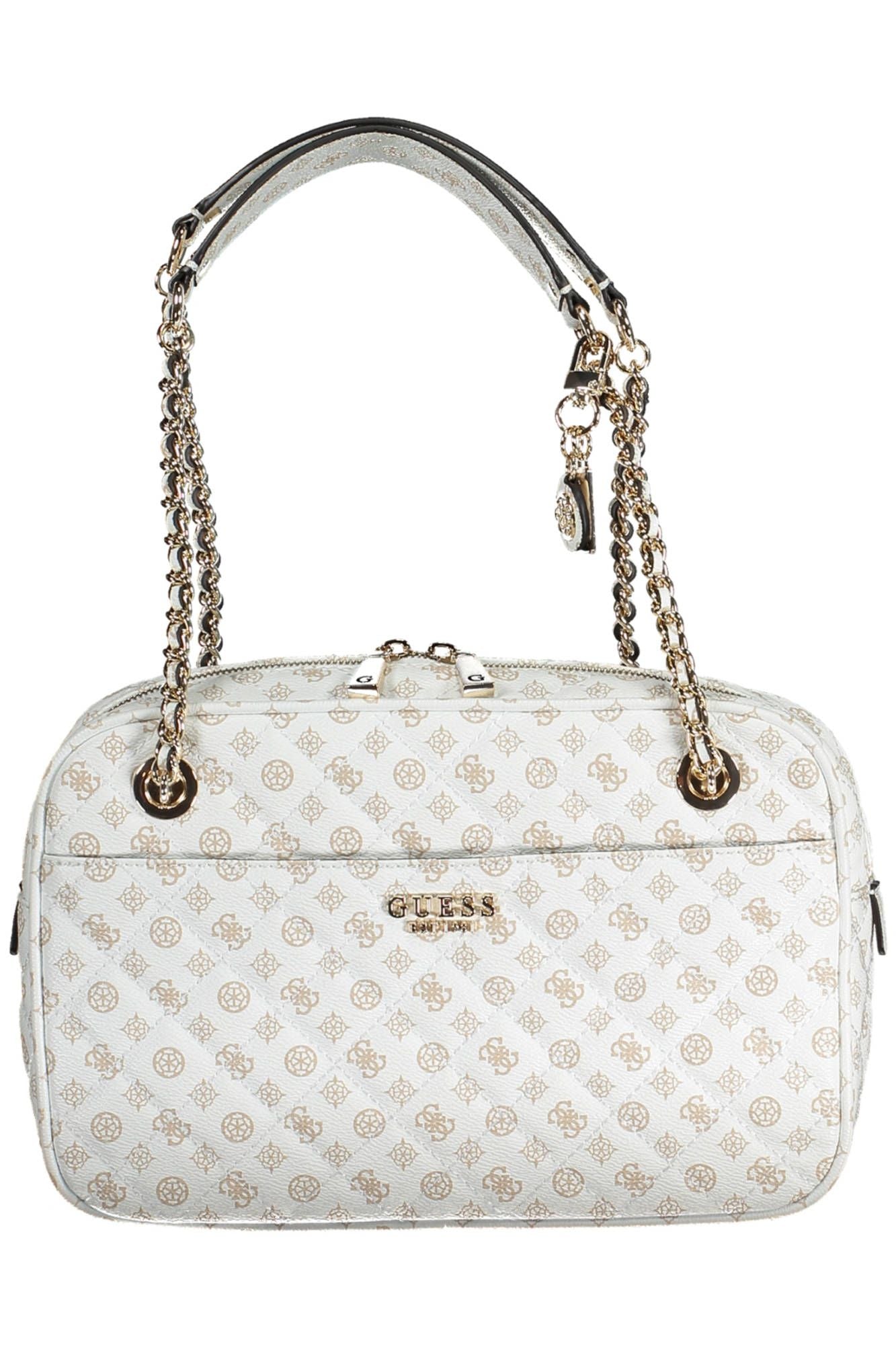 White Polyurethane Women Handbag