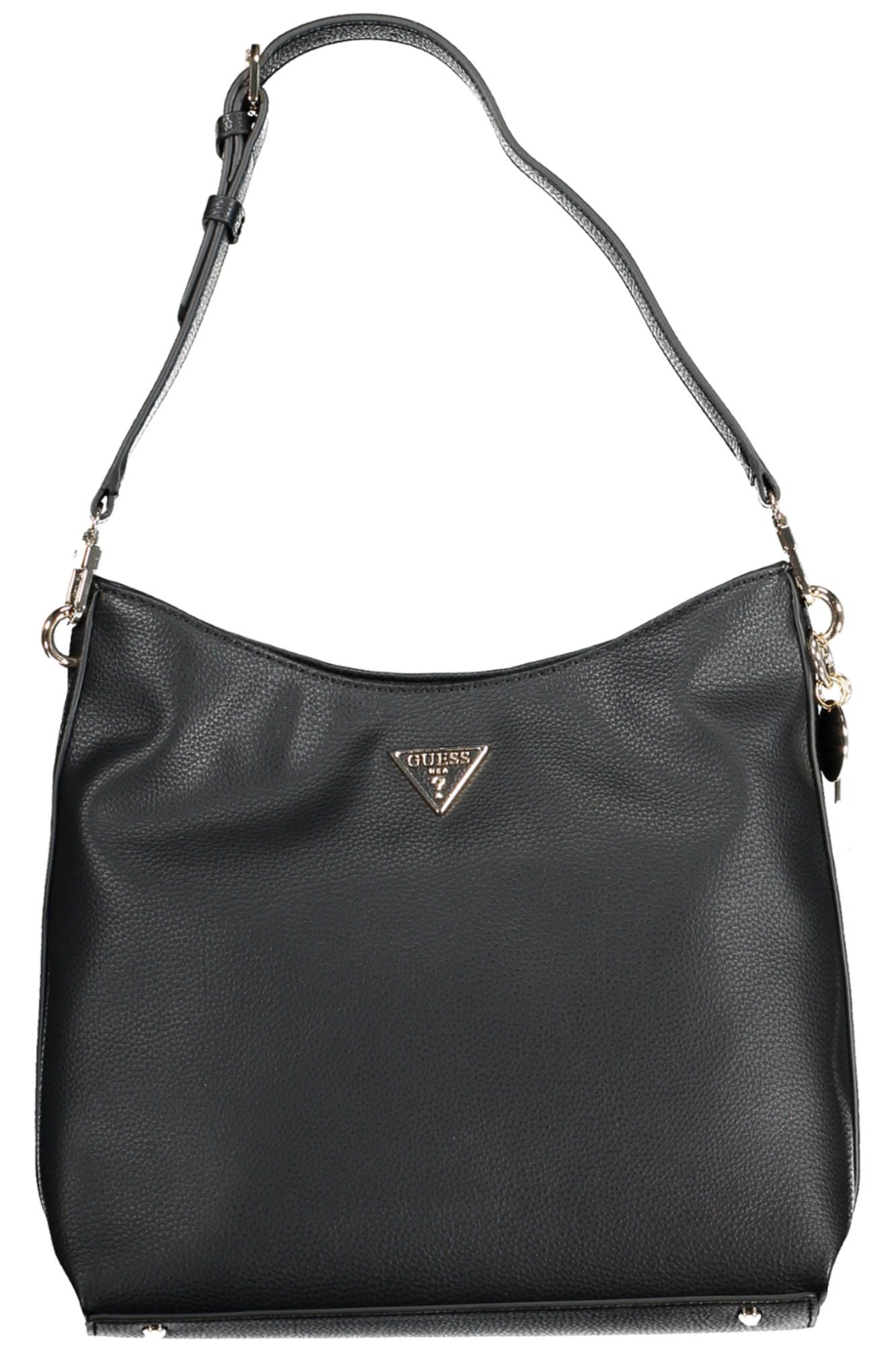 Black Polyethylene Women Handbag