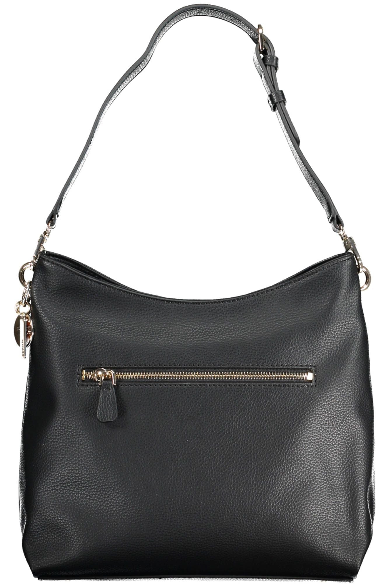 Black Polyethylene Women Handbag
