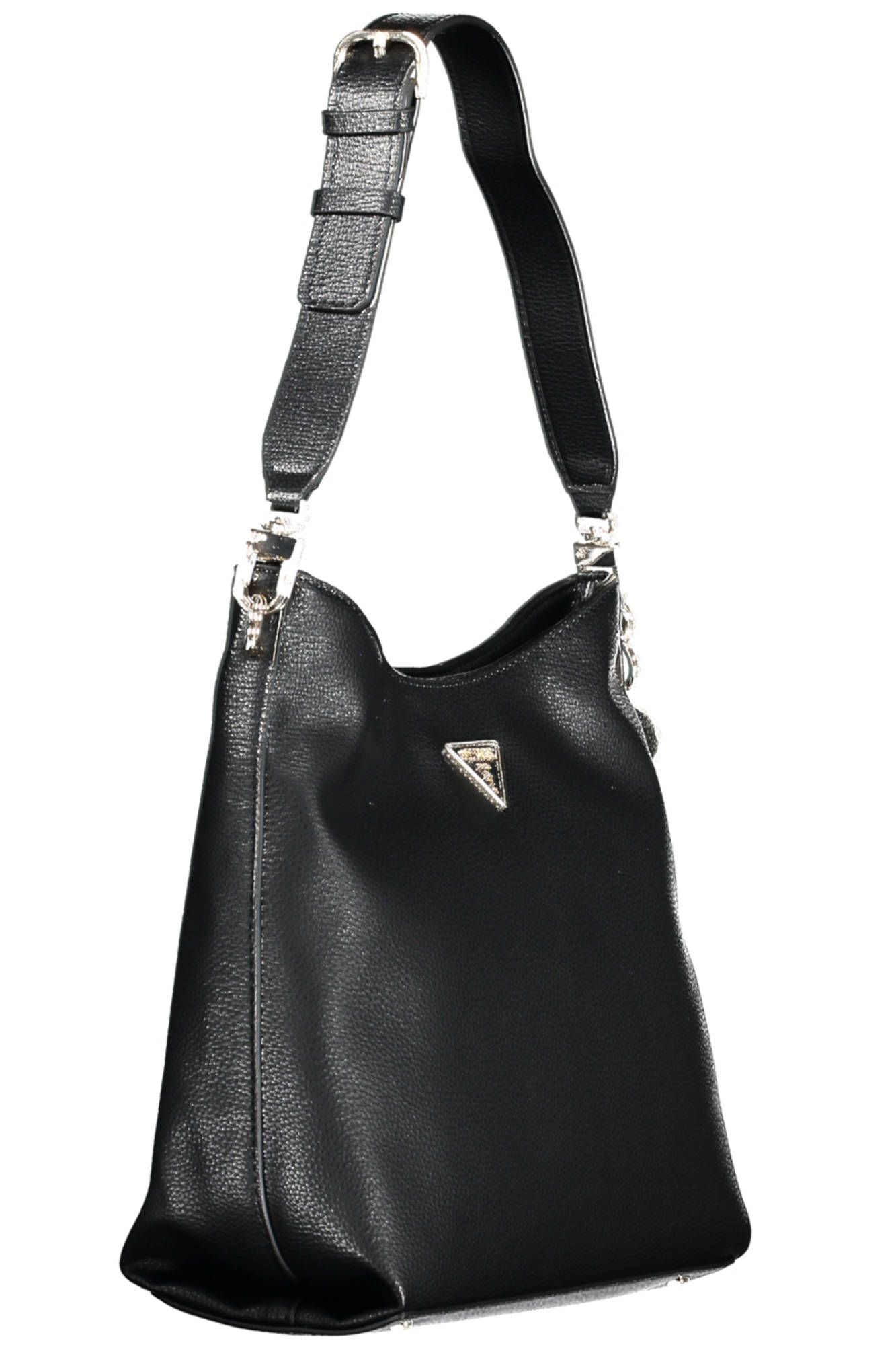 Black Polyethylene Women Handbag