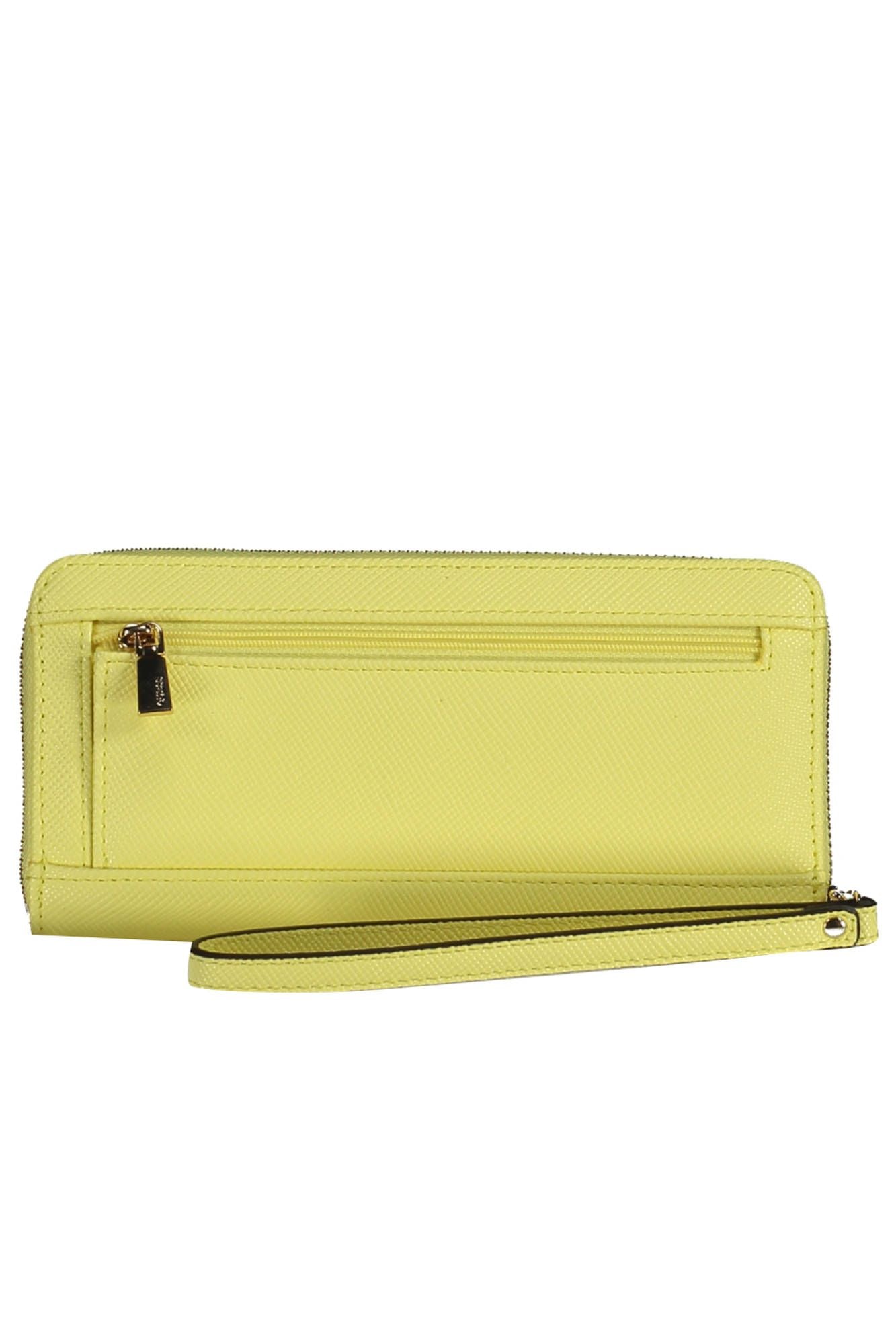 Yellow Polyurethane Women Wallet