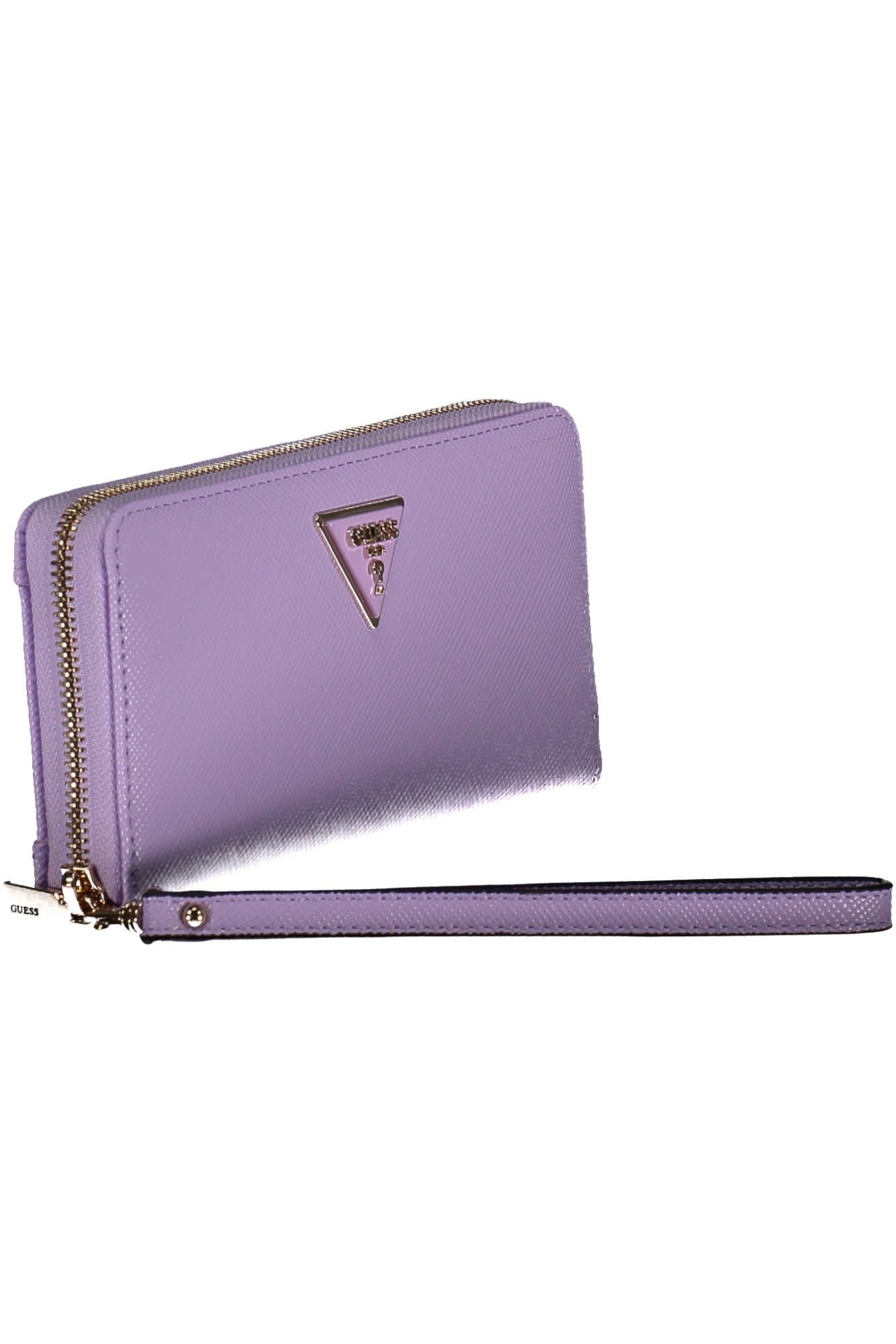 Purple Polyurethane Women Wallet