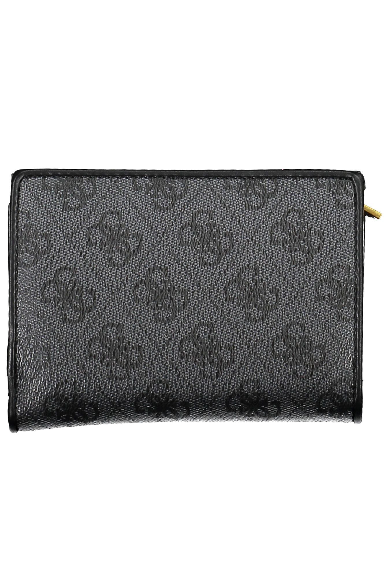 Black Polyurethane Women Wallet