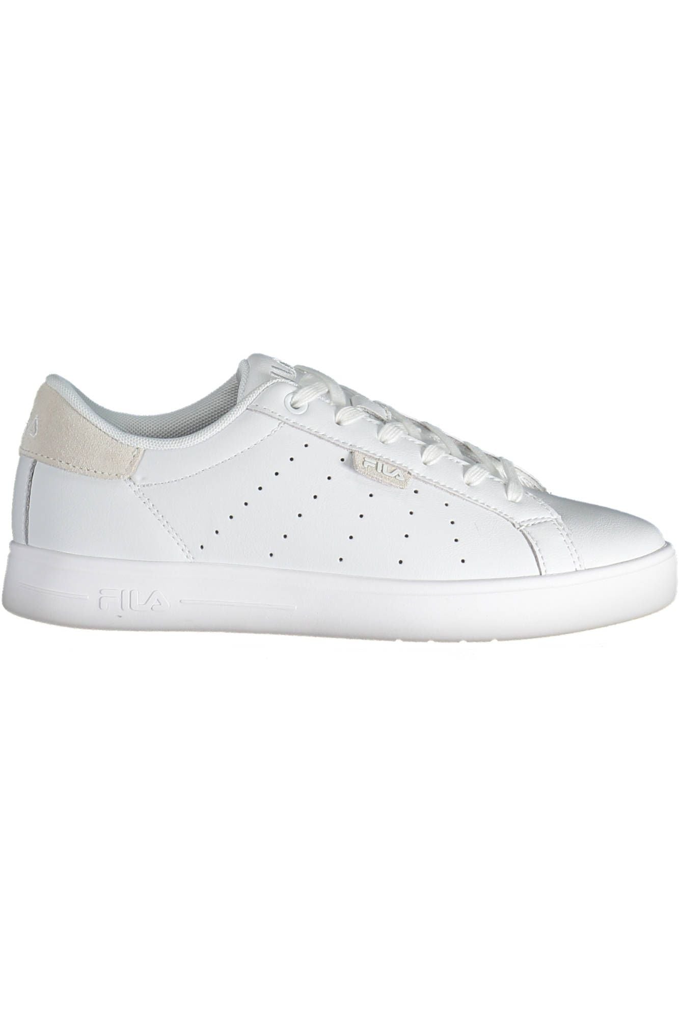 White Polyester Women Sneaker