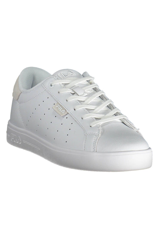 White Polyester Women Sneaker