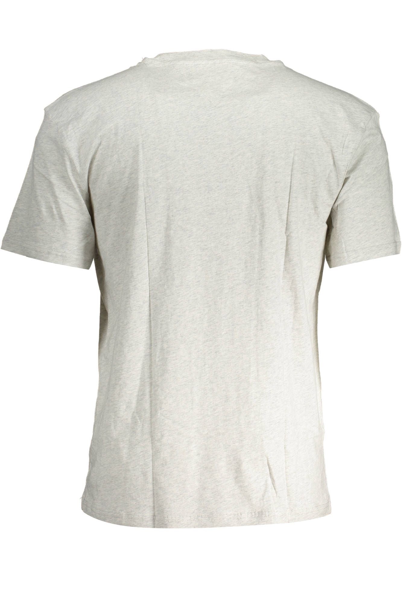 Gray Cotton Men T-Shirt
