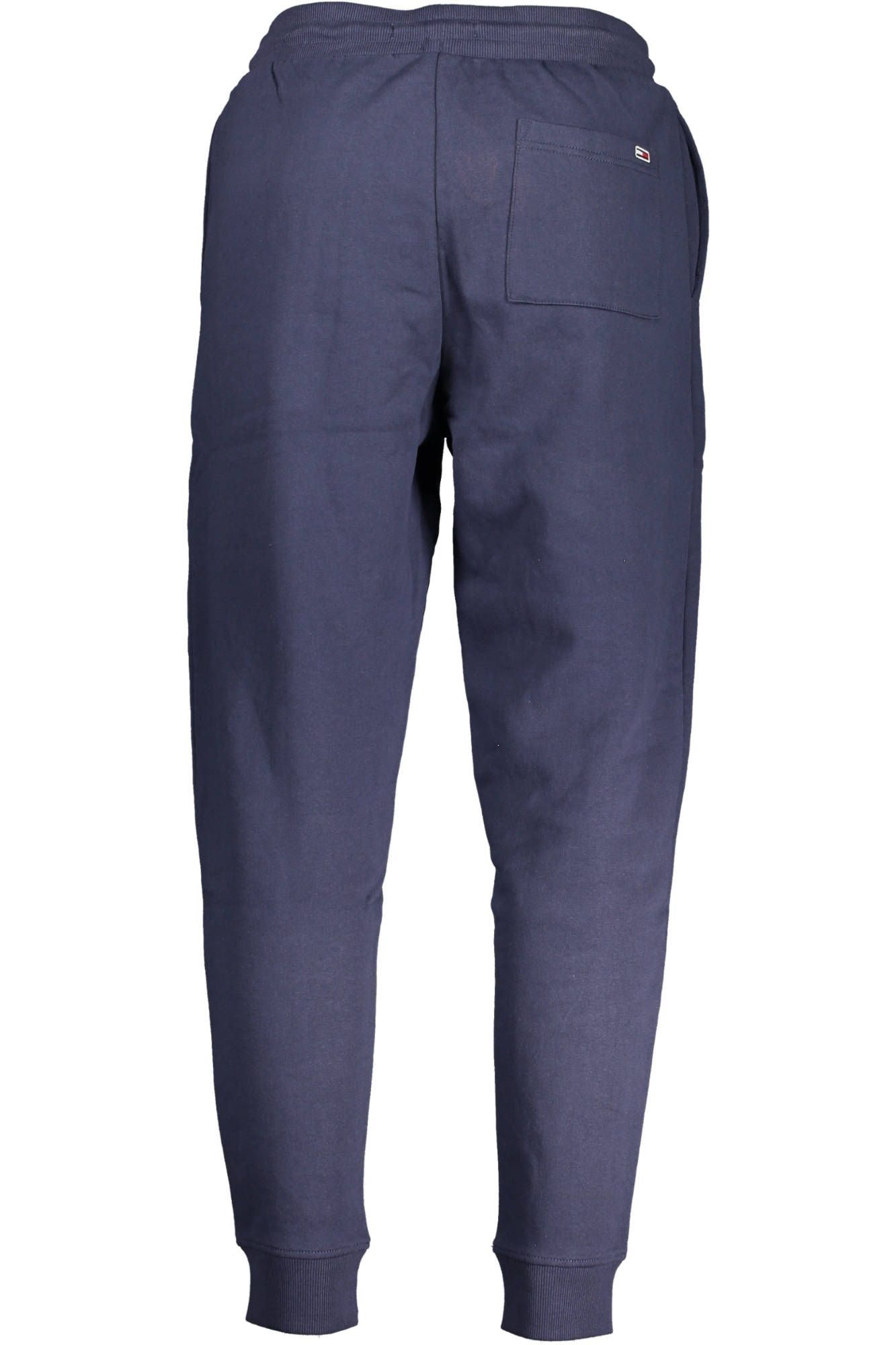 Blue Cotton Men Sporty Pant