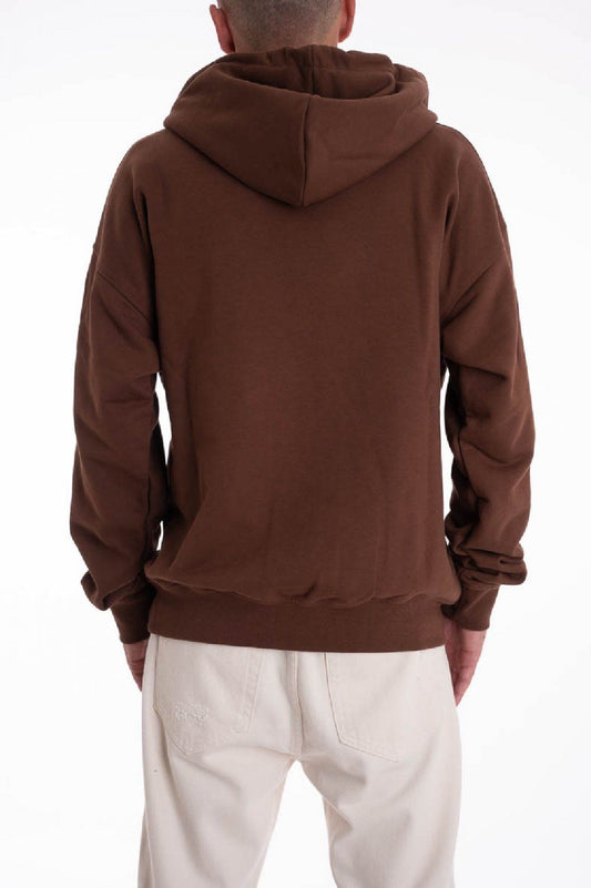 Brown Cotton Men Sweater