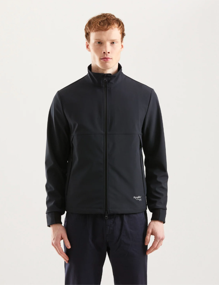 Blue Polyester Men Bomber Jacket