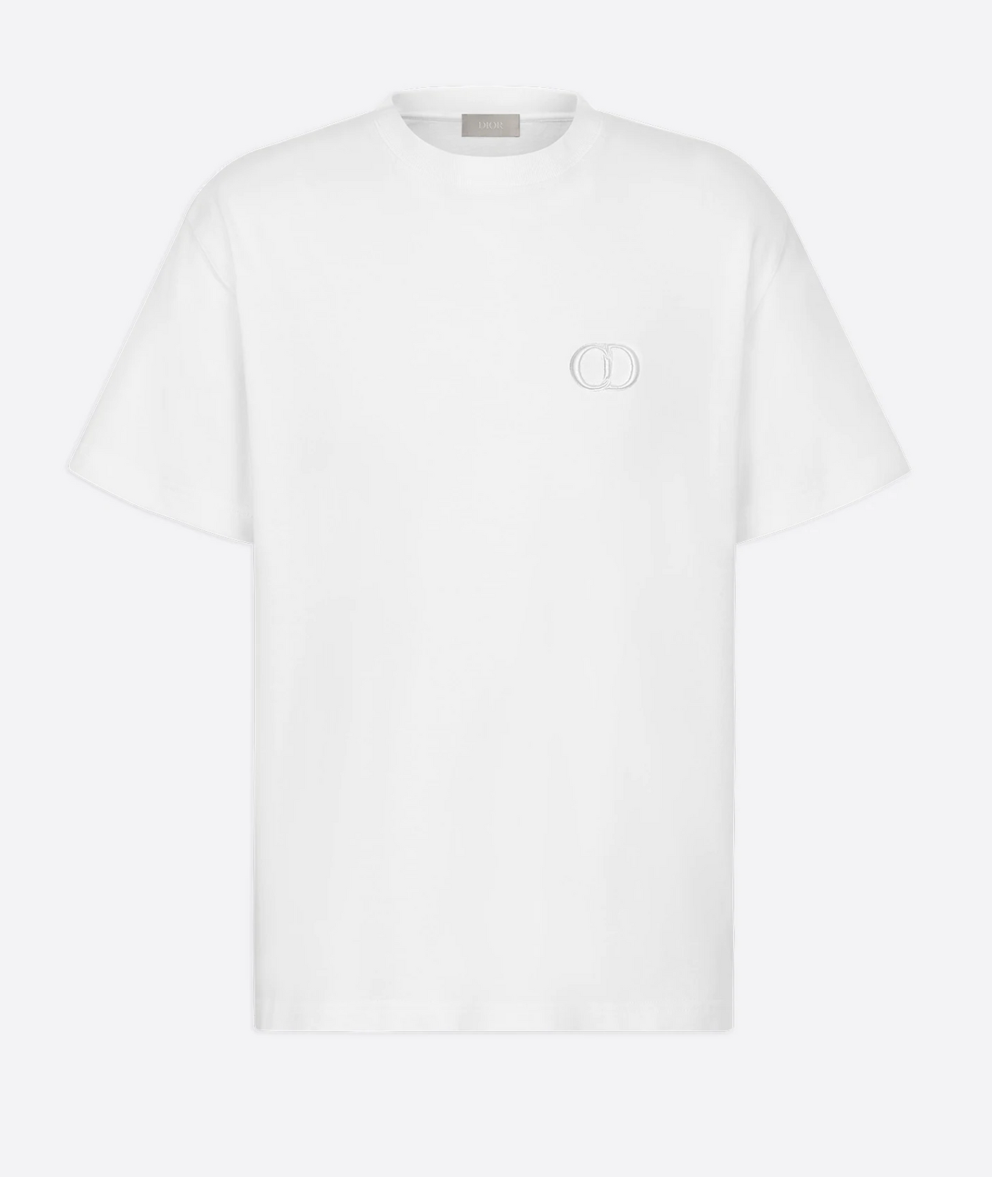 White Cotton Men T-Shirt